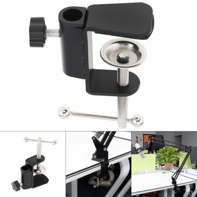 Universal Bracket Clamp Fittings Holder Fixed Metal Clip for Mic Stand Desk Lamp