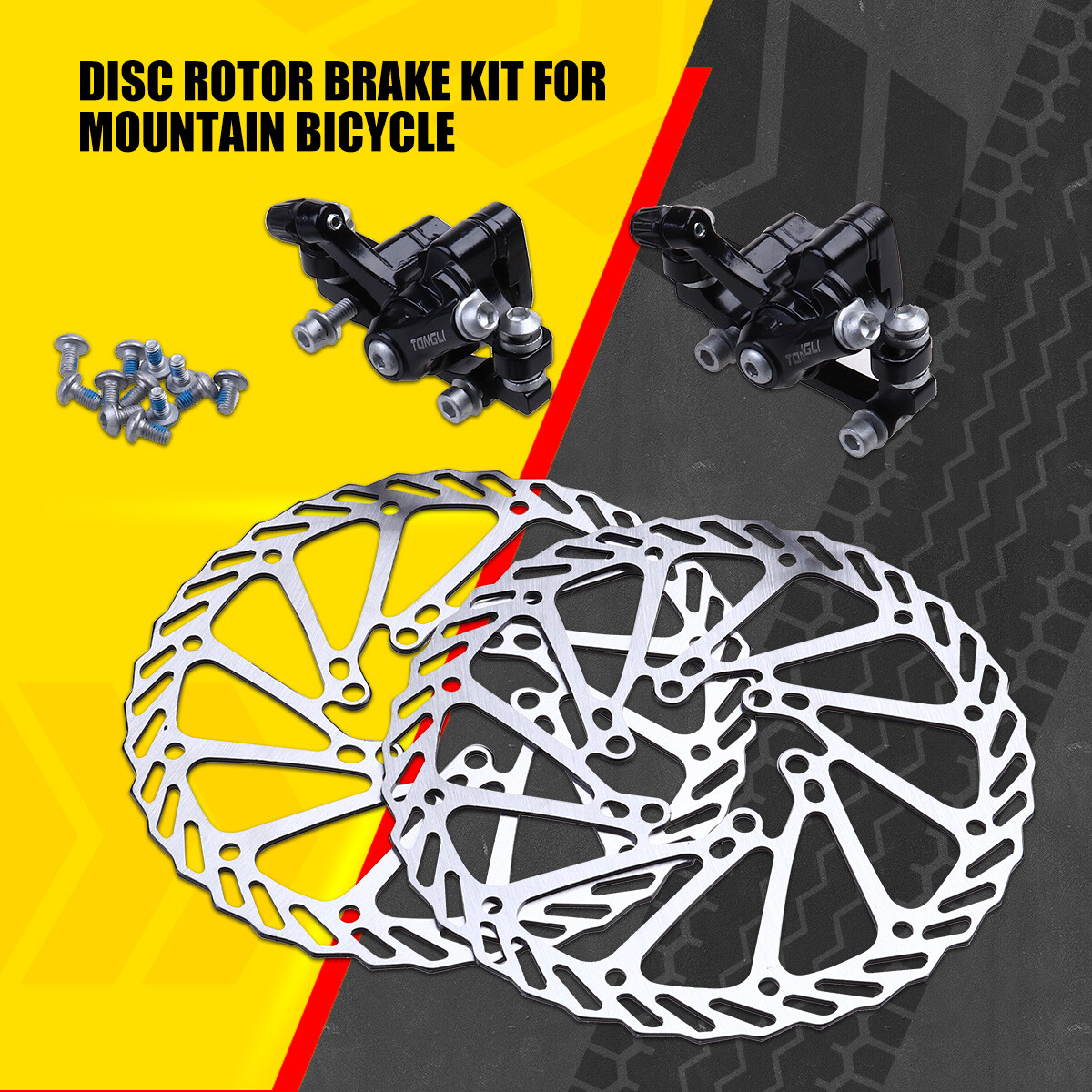 Bike Disc Brake Front & Rear Disc 160 mm Rotor Brake Kit for Mountain