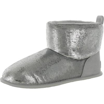 Женские классические мини-ботинки Ugg с зеркальным шаром и блестками для зимы и снегоступов BHFO 9594