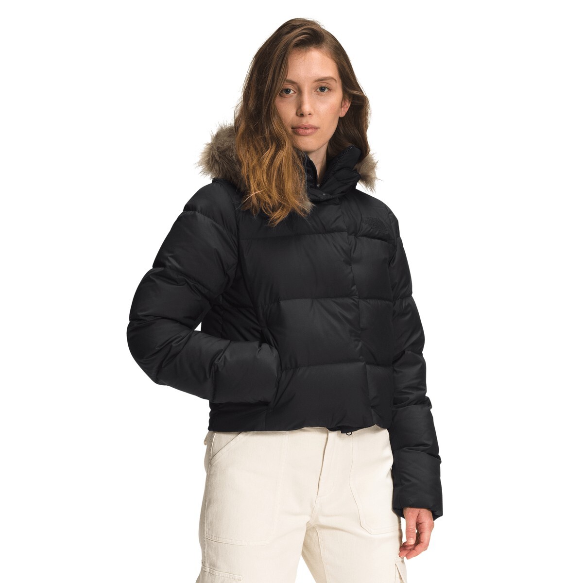 Pre-owned The North Face Women's Dealio Down Jacket Down Winter Coat In Black