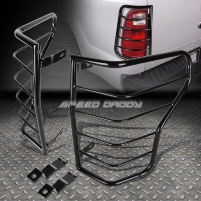 ДЛЯ 07-13 TOYOTA TUNDRA ЧЕРНЫЙ ЗАДНИЙ ФОНАРЬ/СТОП-СИГНАЛ ИЗ НЕРЖАВЕЮЩЕЙ СТАЛИ/ЗАЩИТНАЯ РЕШЕТКА ФОНАРЯ