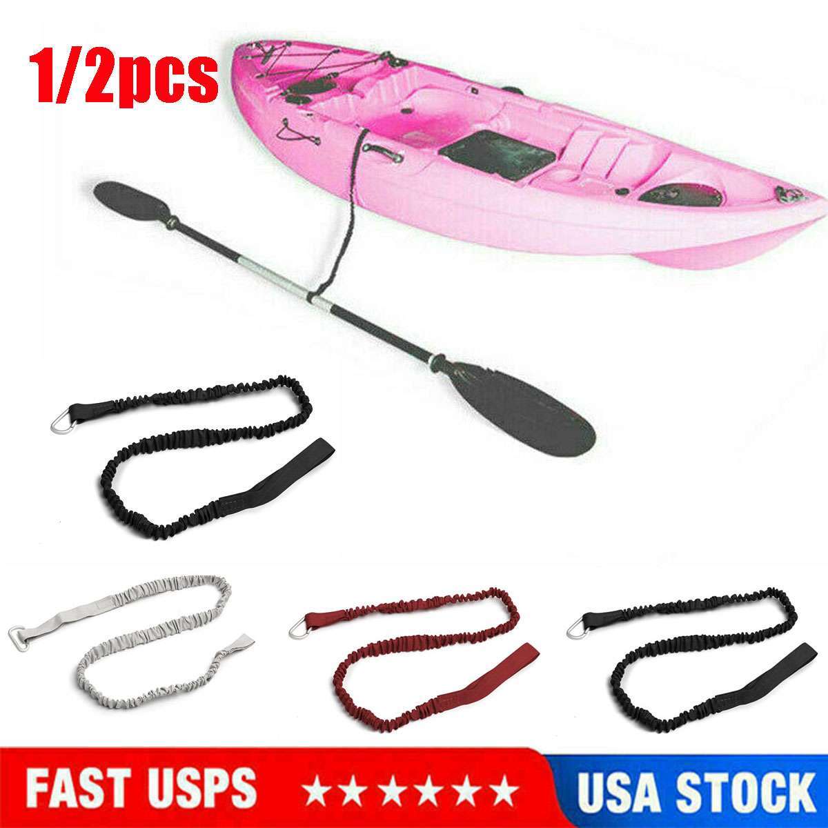 Canoe Paddle Fishing Leash Rope Rod Leash Safety Lanyard Boat Accessories