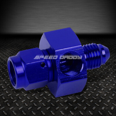 4AN AN4 AN-4 РАЗЪЕМНЫЙ РАЗЪЕМ-РОЗЕТКА 1/8 ДЮЙМА С СИНЕЙ АЛЮМИНИЕВОЙ ОТДЕЛКОЙ, ПЕРЕХОДНИК ДЛЯ ШЛАНГА