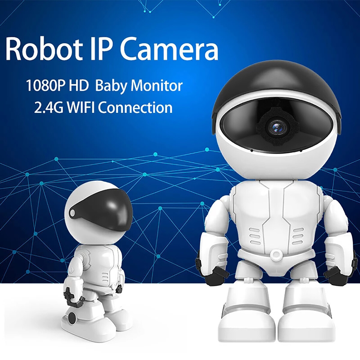 HD 1080P WiFi Camera Robot Security Home Intelligent Smart IP Cam Motion CCTV DV