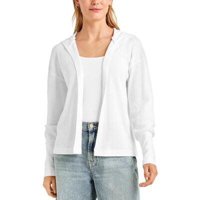 Великолепный женский свитер-кардиган с капюшоном Jaime White Thermal с капюшоном S BHFO 1316