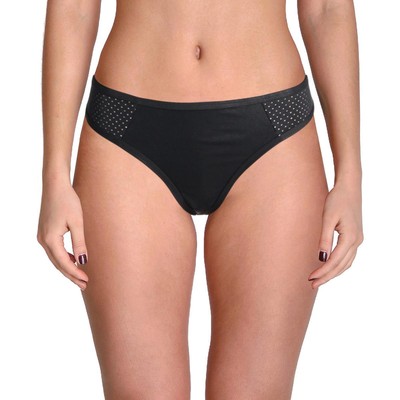 

Rachel Rachel Roy Женские черные однотонные плавки с овальным низом  BHFO 4028, Черный