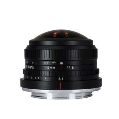 7artisans 4mm F2.8 APS-C Fisheye Lens for Canon EOS M M1 M2 M3 M5 M6 M50 