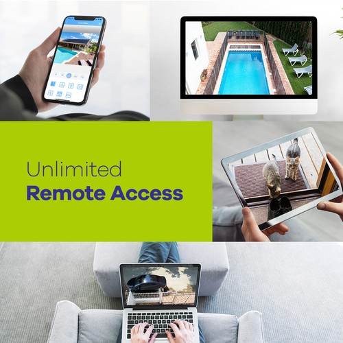 SANNCE 5IN1 4CH 8CH DVR 1080P Security Camera System Outdoor EXIR Night Vision