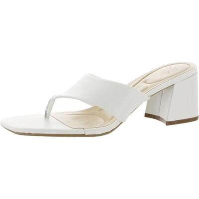 

Женские белые шлепанцы Nine West Gelina 9X9, туфли 8, средние (B,M) BHFO 9797, Белый