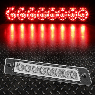 ДЛЯ ХЭТЧБЕКА 87-93 MUSTANG LX СВЕТОДИОДНЫЙ ТРЕТИЙ ЗАДНИЙ СТОП-СИГНАЛ ЗАДНИЙ СТОП-СИГНАЛ ХРОМ