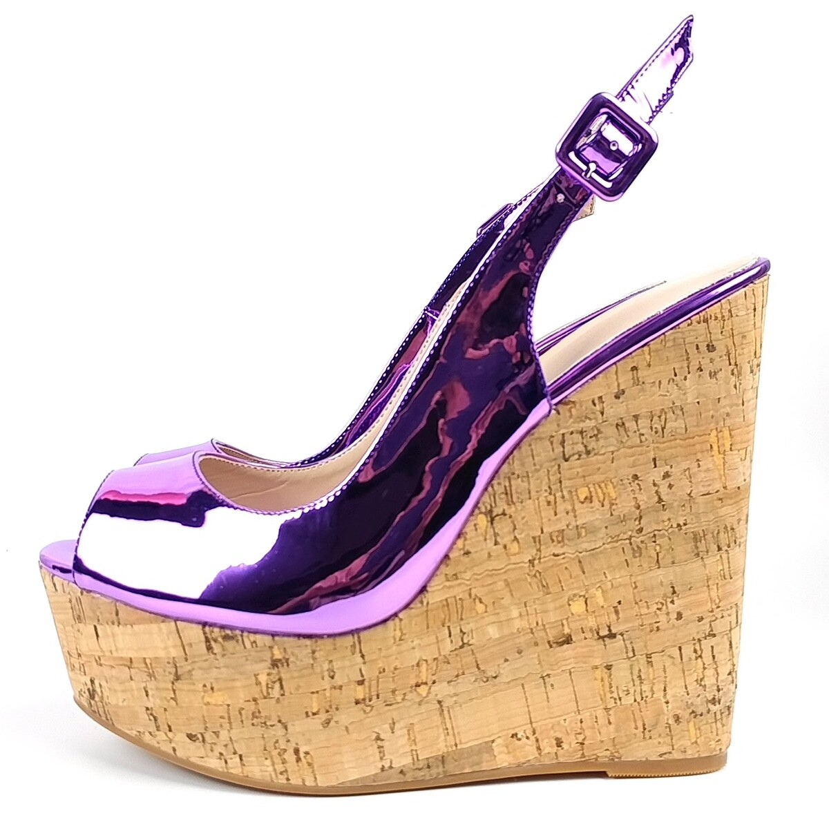 wedges cork heel