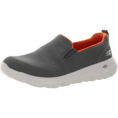

Кроссовки Skechers Mens Go Walk Max Clinched Grey 9.5 Medium (B,M) BHFO 6002, Charcoal/orange, Go Walk Max Clinched
