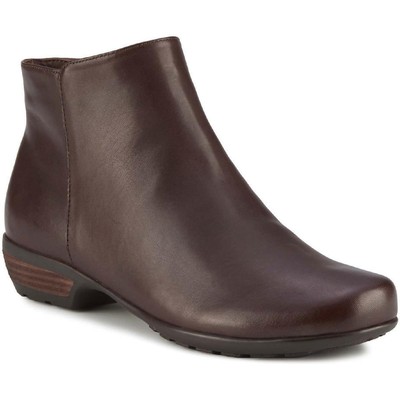Walking Cradles Womens Ezra Brown Ankle Chelsea Boots 7.5 Wide (C,D,W) BHFO 4786