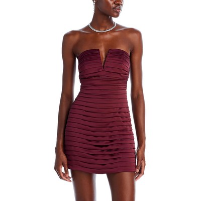 Ramy Brook Womens Red Boning Mini Cocktail And Party Dress 12 BHFO 1741