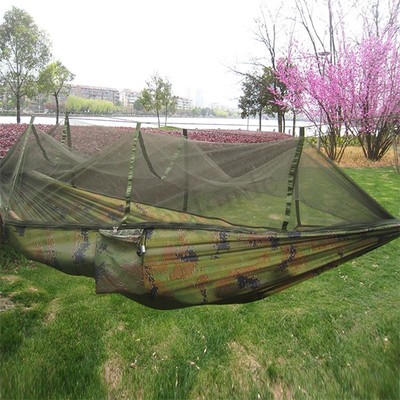 Hamaca Colgar Dormir Viaje Campaña Aire Libre Camuflaje Camping 2 Personas Playa