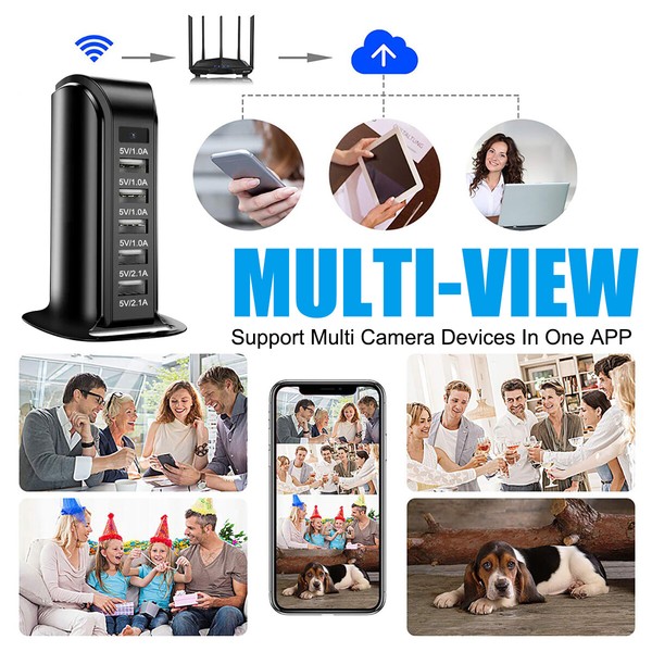 Hidden Wifi Camera Motion Detection Home Security Nanny HD Cam USB Charger Type. - Image 12