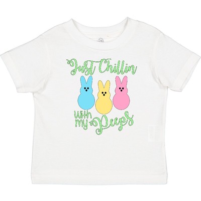 Inktastic Funny Easter Just Chillin' With My Peeps Baby T-Shirt Boodlebug Candy