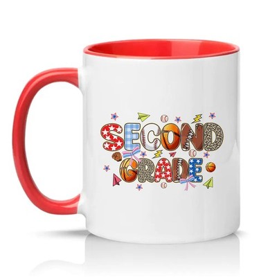 Second Grade Unisex 11oz Ceramic Mug Back To School Student Teacher Gift