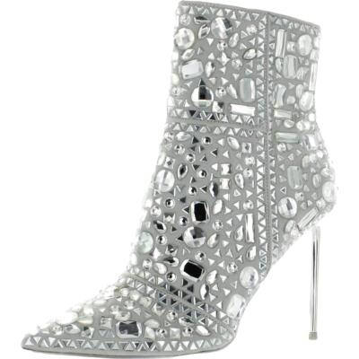 Steve Madden/ женские ботинки до середины икры с острым носком из хрустального стекла; BHFO 1716