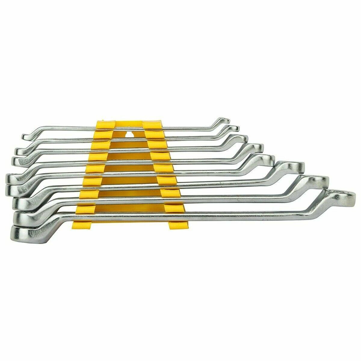 Stanley Set of 8 Shallow Offset Ring Spanners Wrenches  Sizes 6x7 To 20x22 