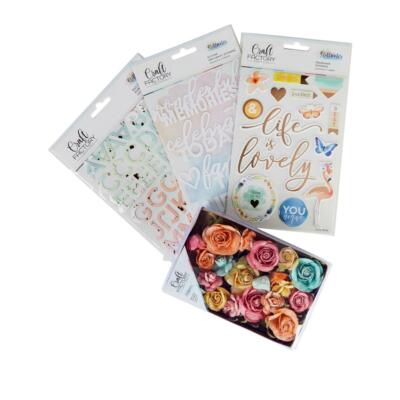 Craft Factory Creations Flowers and Embellishments NEW 674310
