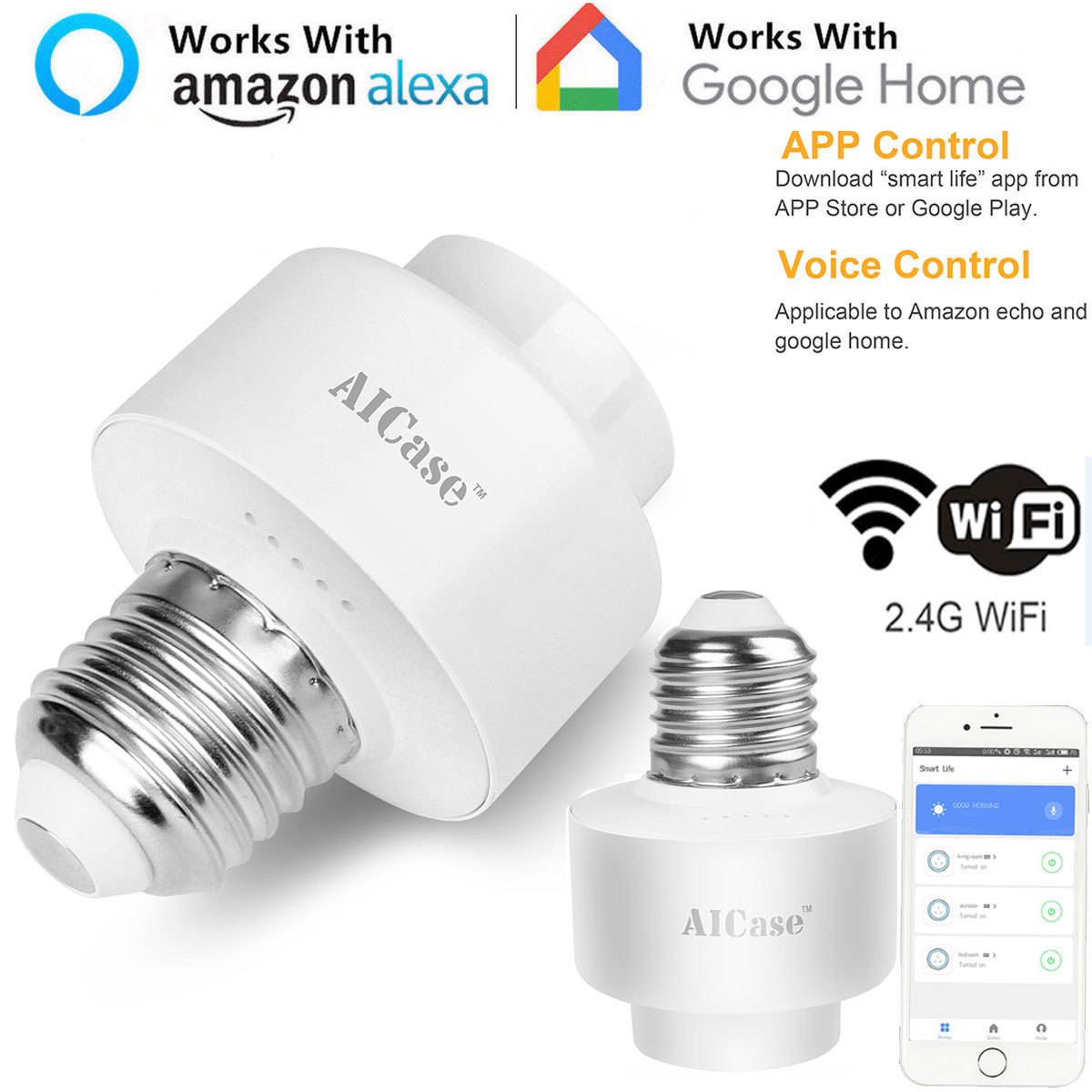 alexa light socket