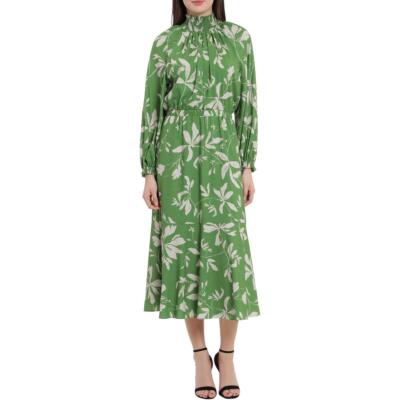 

Maggy London Женское струящееся платье до середины икры с цветочным принтом BHFO 5468, Wndrgrn