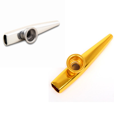 New Musical Instrument Kazoo Metal Harmonica Mouth Flute Kids  Party Gift