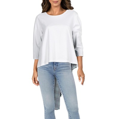 

Женская белая вязаная футболка CQ by CQ Top  BHFO 6107, White/green