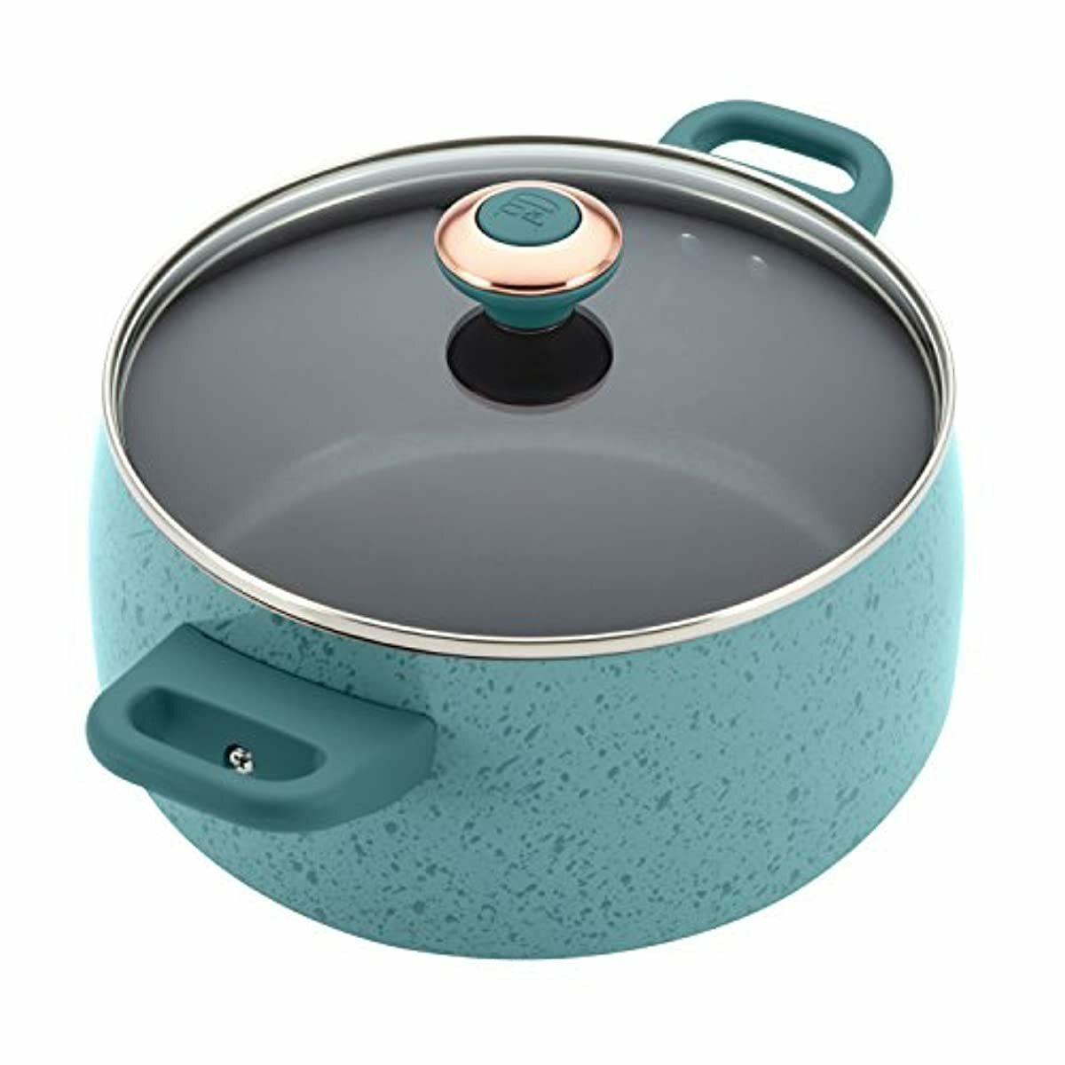 Paula Deen Signature Nonstick Cookware Pots and Pans Set 15 Piece Aqua Speckle  eBay