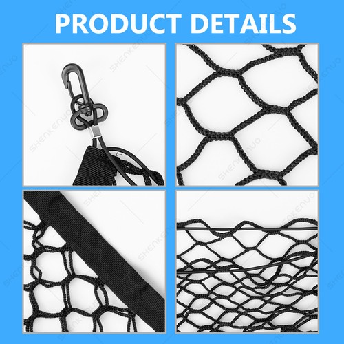 1X Nylon Rear Trunk Envelope Style Mesh Cargo Net for Chevy Equinox 2018-2023 US 1X Nylon Rear Trunk Envelope Style Mesh Cargo Net for Chevy Equinox 2018-2023 US