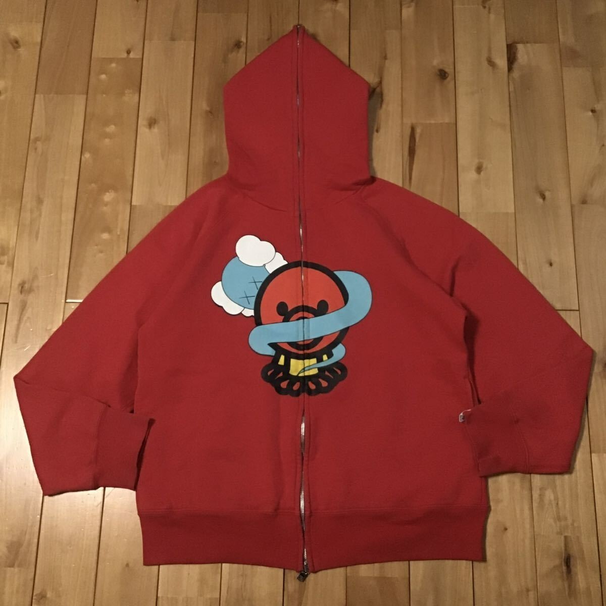 トップス KAWS MADE HOODIE #1 KAWS x Human Made #1 Pizza Hoodie Grey | Hype Clothinga