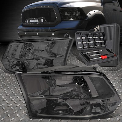 ДЛЯ 09-18 RAM 1500 2500 3500 ЗАКОПЧЕННЫЙ КОРПУС ПРОЗРАЧНАЯ УГЛОВАЯ ЛАМПА ФАРЫ + НАБОР ИНСТРУМЕНТОВ