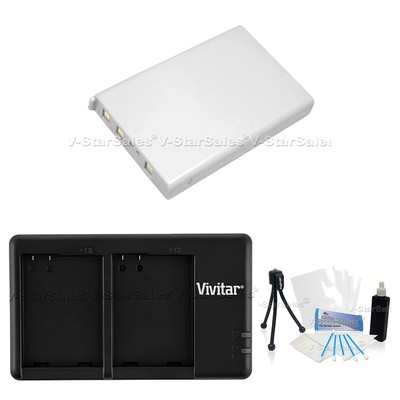 EN-EL5 ENEL5 Replacement Battery and USB Dual Charger for Nikon Coolpix P520 S10