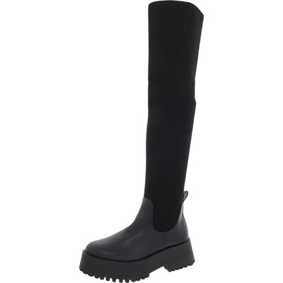 

Женские сапоги выше колена Madden Girl на высокой подошве с выступами BHFO 2179, Black paris, Scoop