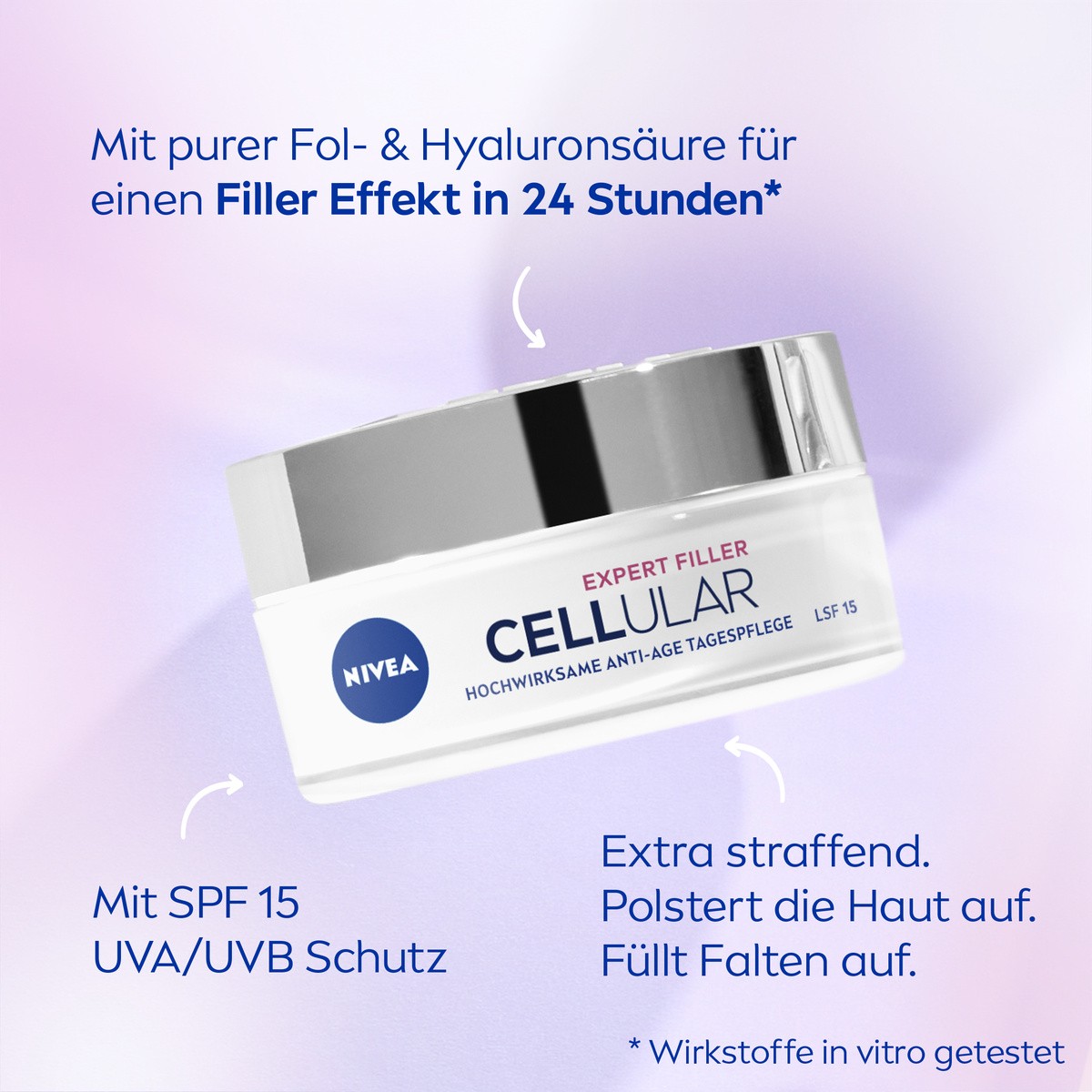 NIVEA CELLULAR Expert Filler & Epigenetics Tagespflege Nachtcreme und Serum - Bild 7 von 9