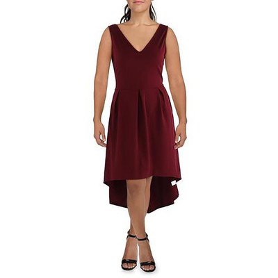 24seven Comfort Apparel Женское красное трикотажное платье свободного кроя и расклешенное платье-клеш плюс 2X BHFO 8472