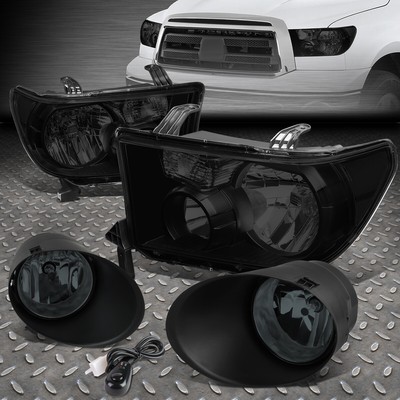 ДЛЯ 08-17 TOYOTA SEQUOIA TUNDRA ЗАВОДСКАЯ ФАРА + КОМПЛЕКТ ПРОТИВОТУМАННЫХ ФАР с ВЫКЛЮЧАТЕЛЕМ