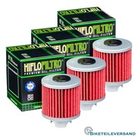 3X HIFLO Premium Ölfilter HF118 für HONDA ATV A...