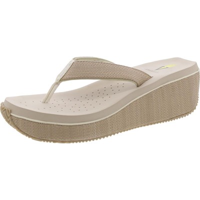 Летучие женские шлепанцы-стринги Bahama цвета слоновой кости, размер 10, средний (B, M) BHFO 6482