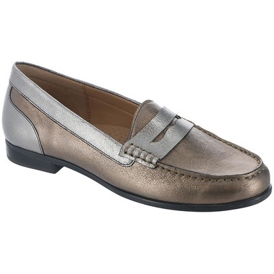 Массив женских кожаных лоферов Harper Bronze Penny Loafers шириной 8 см (C, D, W) BHFO 2559