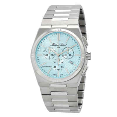 Мужские часы Mathey-Tissot Zoltan Chrono с кварцевым хронографом и синим циферблатом H117CHSK