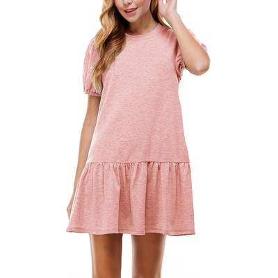 

Kingston Grey Womens Pink Casual Mini Short shirtdress Juniors  BHFO 1188, Rose pinnk