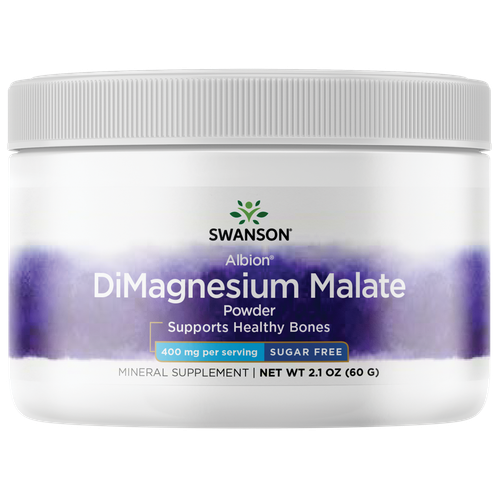 Swanson Albion Dimagnesium Malate 400 мг 2,1 унции порошка