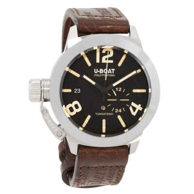 Pre-owned U-boat Lefty Classico Automatic Black Dial Men's Watch 8893