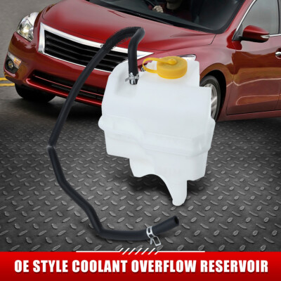 ДЛЯ 13-18 NISSAN ALTIMA OE STYLE ПЕРЕЛИВНОЙ БАЧОК ОХЛАЖДАЮЩЕЙ ЖИДКОСТИ В СТИЛЕ OE + КРЫШКА + ШЛАНГ