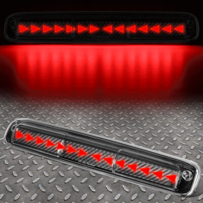 [ПОСЛЕДОВАТЕЛЬНЫЙ ТРЕУГОЛЬНЫЙ СВЕТОДИОД] ДЛЯ 99-07 SILVERADO SIERRA CARBON 3-Й СТОП-СИГНАЛ