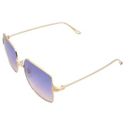 Pre-owned Cartier Violet Gradient Square Ladies Sunglasses Ct0297s 004 57 Ct0297s 004 57 In Purple