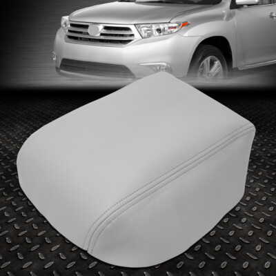 ДЛЯ 08-13 TOYOTA HIGHLANDER КОЖАНЫЙ ПОДЛОКОТНИК ЦЕНТРАЛЬНОЙ КОНСОЛИ КРЫШКА КОЖАНОЙ ЧАСТИ