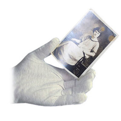 Archival Methods Белые нейлоновые перчатки без ворса, средние, 4 пары, #61-54-M